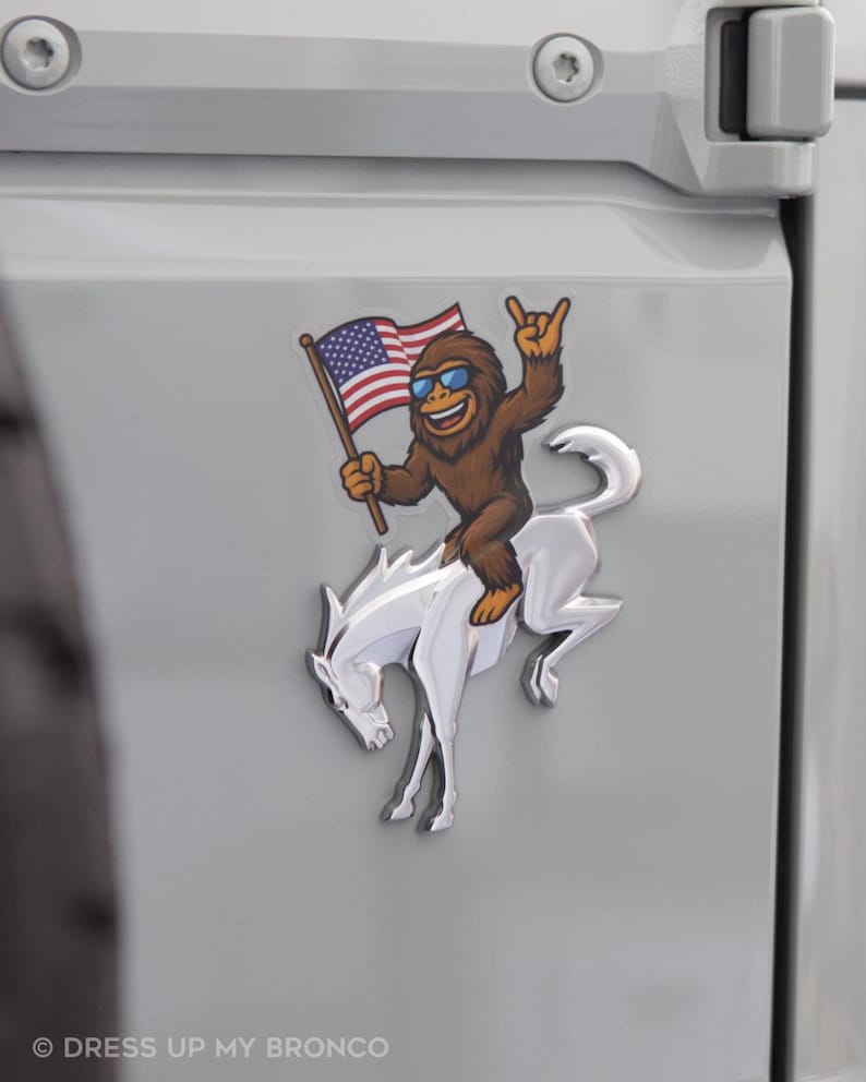 Patriot Mode — Bronco Emblem Vinyl Decal - Etsy