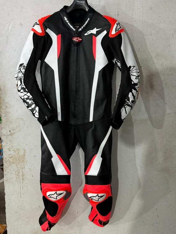 Handmade Cowhide Leather Motorcycle Racing Suit | Custom Fit | Biker Suit