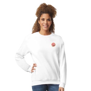 Grapefruit Unisex Oversized Sweatshirt – “Glow Club” Statement Pullover with Back Print – Minimal Streetwear image 9