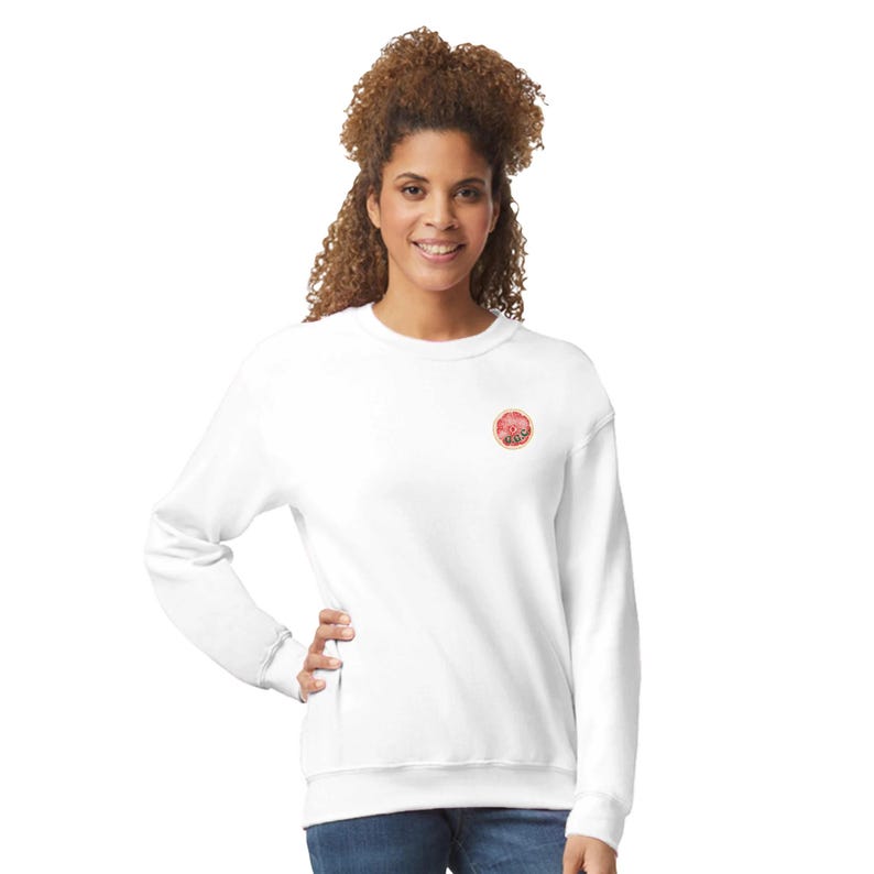 Grapefruit Unisex Oversized Sweatshirt – “Glow Club” Statement Pullover with Back Print – Minimal Streetwear image 9