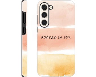 Funda para Samsung "Rooted in Joy" con acuarela colorida: máxima protección y estilo
