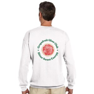 Grapefruit Unisex Oversized Sweatshirt – “Glow Club” Statement Pullover with Back Print – Minimal Streetwear image 12