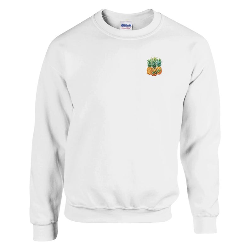 Sudadera unisex de piña extragrande – Jersey con estampado "Stay Golden" en la espalda – Ropa urbana minimalista imagen 3