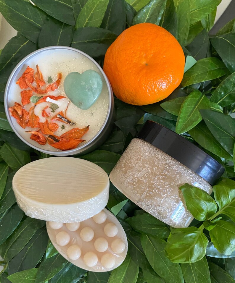 SelfCare Spa Bundle Watermint and Clementine Gift Set Etsy