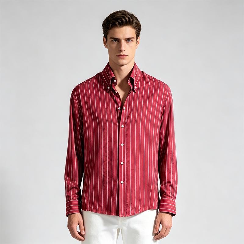 Burgundy Striped Mens Dress Shirt - Etsy Burgundy Striped Mens Dress Shirt - Etsy