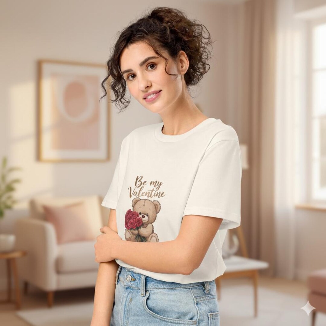 Cute Teddy Bear Heart T-shirt for Women | Valentine's Day Love Gift - Etsy