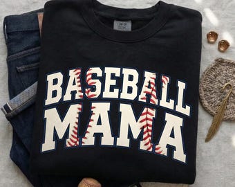 Baseball Mama PNG, Sports Mom Shirt Design, Retro Baseball Graphic, Sublimation PNG, Digital Download