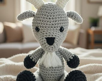 Goat Amigurumi Crochet Pattern: Giddy Goat PDF (Digital Download)