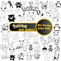 Pokemon SVG PNG Bundle, Pikachu Svg Snorlax  Eevee, gengar Charmander  Mewtwo Charizard svg png Bulbasaur | Pokeball Png (Digital Download) product logo