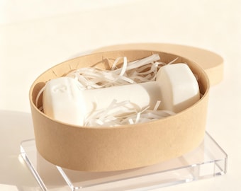 Dumbbell Shaped Soap | Gym Style Decorative Bar Soap | Fitness Gift for Gym Lovers | Funny Workout Bathroom Decor