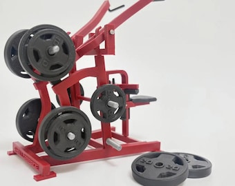 3D Printed Mini Lat Pulldown Machine Model | Desk Gym Decor | PLA & Stainless Steel | Collectible Fitness Display