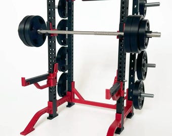 Mini modelo de Power Rack de escritorio impreso en 3D | Exhibidor de rack de entrenamiento de mesa | Réplica de mini equipo de fitness