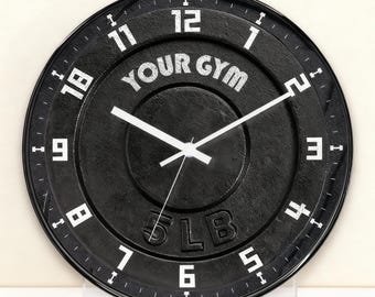 Gym Barbell Wall Clock – Fitness Inspired Silent Quartz Clock