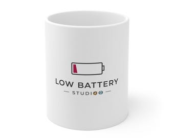 Tasse mit schwacher Batterie - Lustige Arbeitstasse - Kaffeetasse - Büro Humor Geschenk