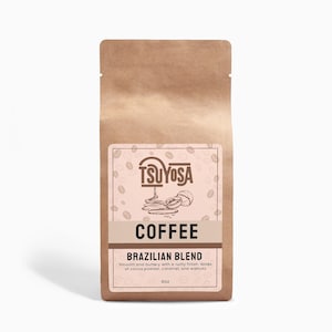 Brazilian Blend Coffee 4oz - Single Origin Brazilian Coffee - Smooth Split Roasted Arabica - Specialty Coffee Gift - Gourmet Coffee Beans