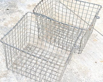 Vintage American Playground Device Co. Metal Wire Locker Basket