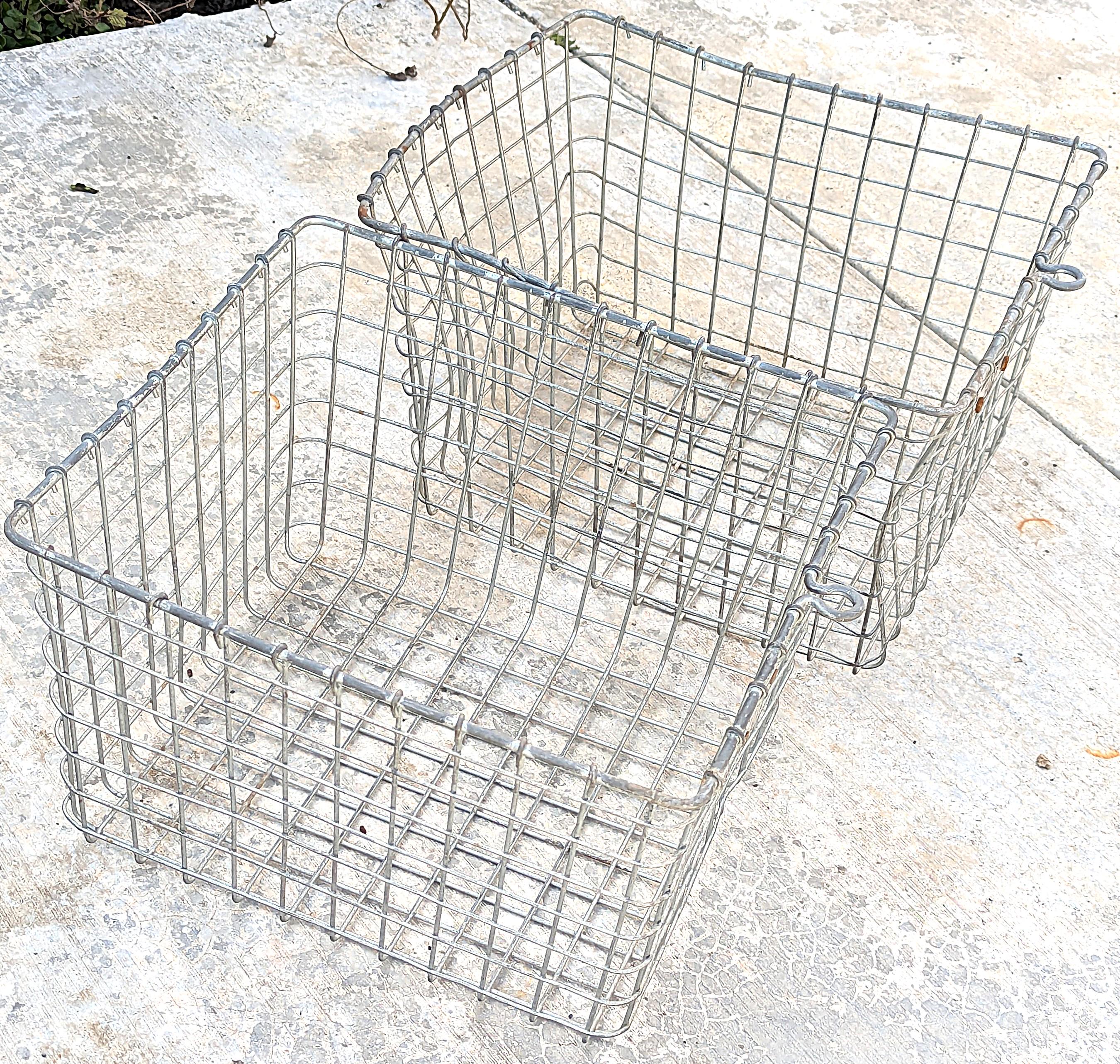 KASPAR WIRE WORKS ワイヤーバスケット ビンテージ4点セット