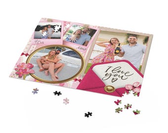 Rompecabezas personalizado con foto para parejas, recuerdo romántico, aniversario personalizado, regalo de San Valentín (500 piezas)