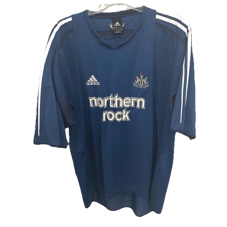 Camiseta de entrenamiento visitante Adidas Newcastle United 2004-05 Northern Rock EPL XL EUC imagen 1