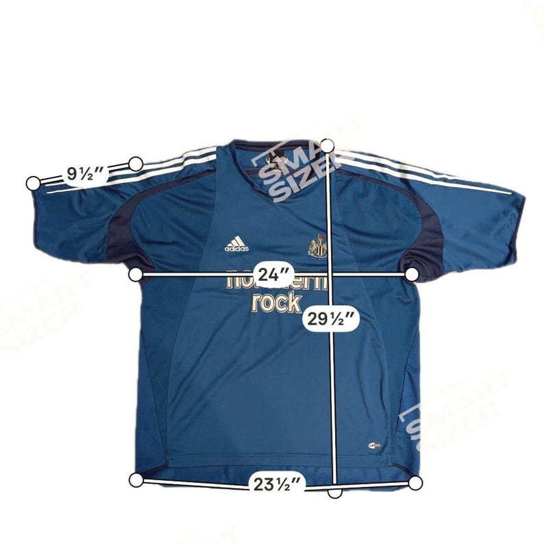 Camiseta de entrenamiento visitante Adidas Newcastle United 2004-05 Northern Rock EPL XL EUC imagen 10