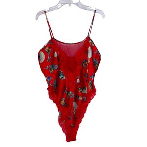 Red Lace Sexy Teddy - Etsy
