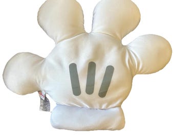Peluche vintage de Mickey Mouse con guante blanco de Disney Shopping, 40,6 x 35,5 cm (2005), artículo raro.