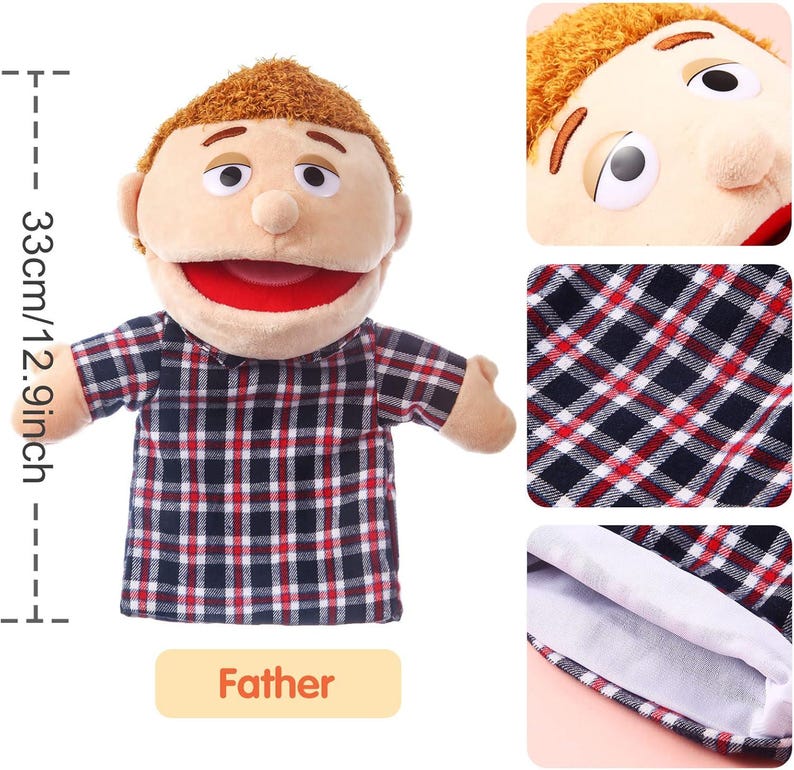 Personalized Hand Puppet With Name – Custom Family Puppet Gift for Kids ...