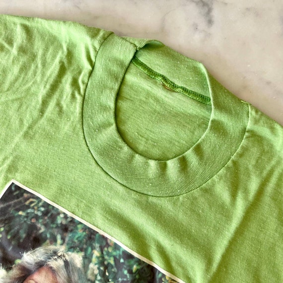 Vintage 70s Farrah Fawcett Green T Shirt - image 4