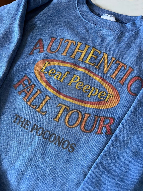 Vintage 90s Poconos Fall Tour Leaf Peeper Sweatsh… - image 2