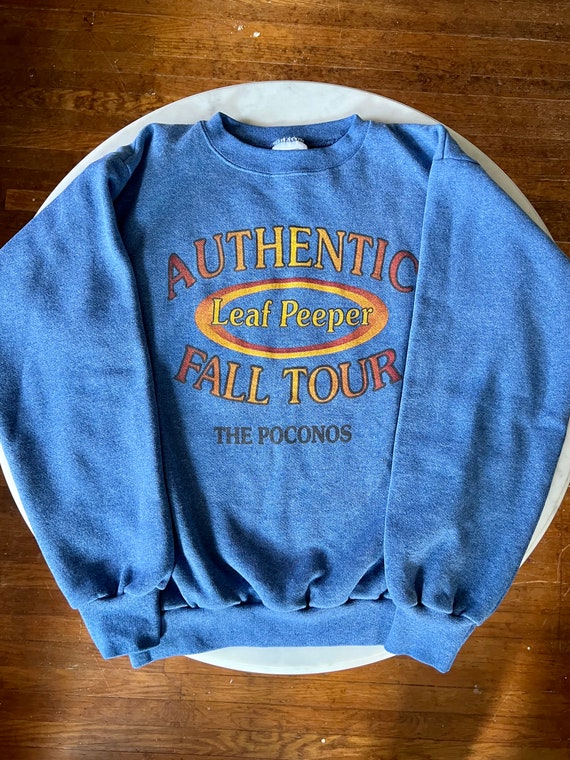 Vintage 90s Poconos Fall Tour Leaf Peeper Sweatsh… - image 1