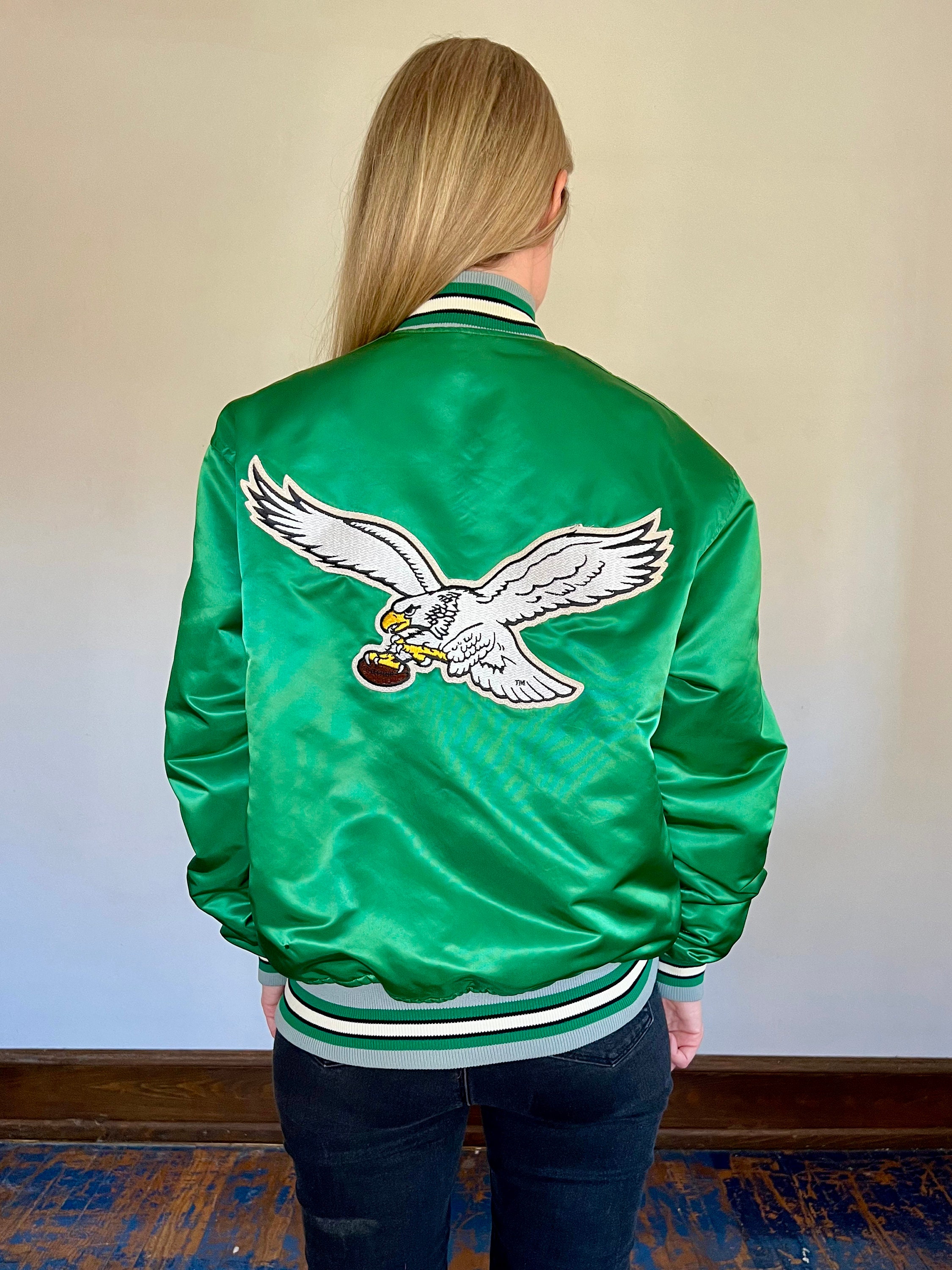 Philadelphia Eagles Hooded Denim Jacket -  Worldwide