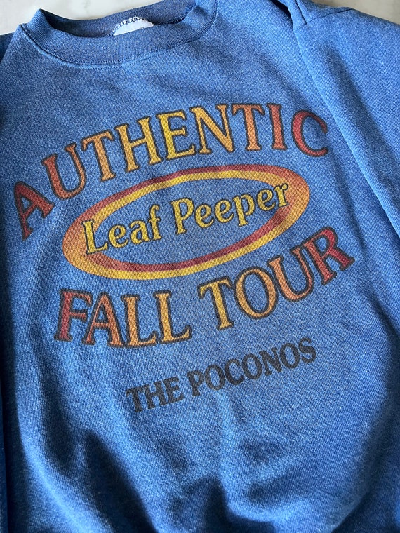 Vintage 90s Poconos Fall Tour Leaf Peeper Sweatsh… - image 5