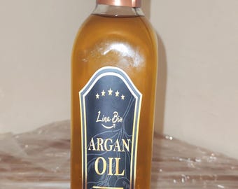 Pure Marokkaanse arganolie: huid-, haarverzorgings- en eetbare culinaire olie (500 ml)