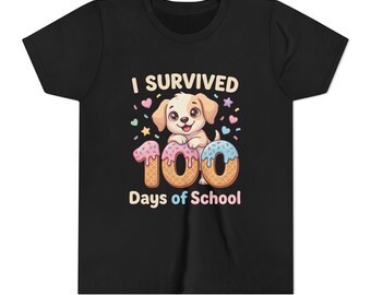 100 Days of School T-Shirt | Funny Puppy Ice Cream Design