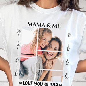 Custom Photo Collage Design, Mama and Me Personalized Gift, Mother Daughter Family Keepsake, Love You Olivia Custom Text, All Products ()