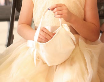Cloth Flower Girl Basket