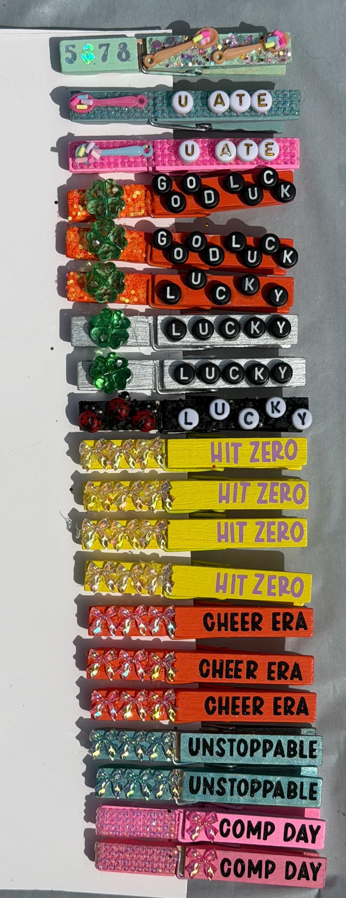 Cheerleading Clip Pins - Motivational & Decorative - Etsy
