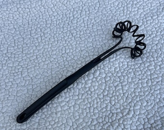 Pampered Chef Black Nylon Spiral Whisk Plastic Retired # 2330 Made USA