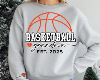 Custom Name Basketball Sweatshirt, Personalized Basketball Grandma Hoodie, Basketball Name Sweatshirt, Basketball Lover Sweatshirt