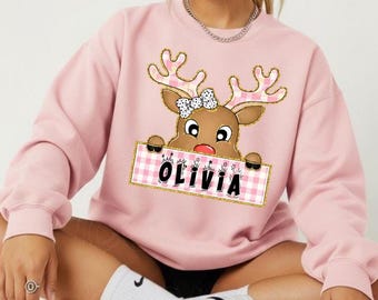 Family Christmas Name Sweatshirt, Personalized Christmas Family Sweatshirt, Custom Christmas Sweatshirt, Monogrammed Family Christmas Hoodie