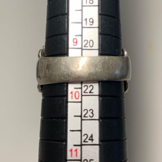 Stunning rare Vintage Solid Silver Ring Exquisite… - image 14