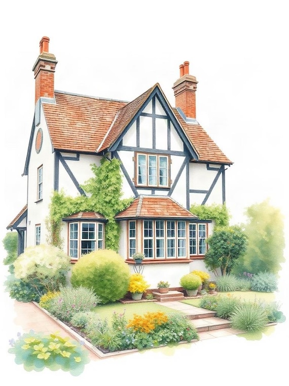 House portrait style example
