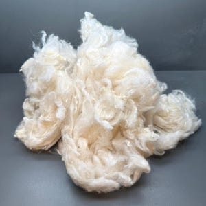 Fibra de lana virgen de Nueva Zelanda: fibra natural cruda para relleno, decoración y bricolaje