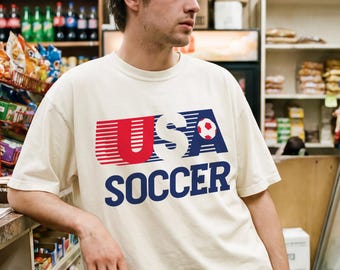USA Fussball Team Grafik T-Shirt, 80's USA Fan Bekleidung