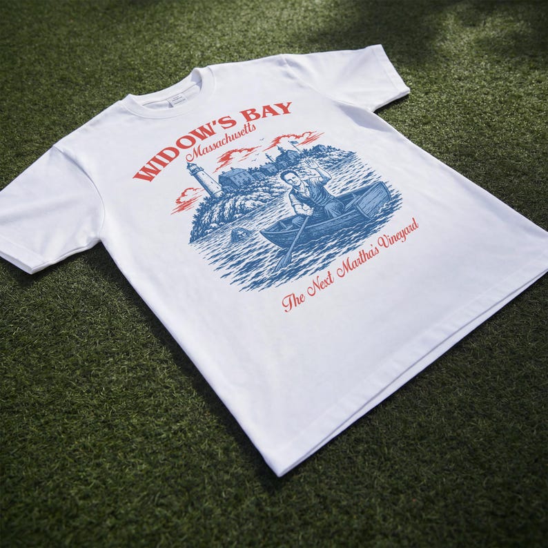 Widow's Bay Travel T-Shirt, Funny Retro TV Graphic Tee image 10