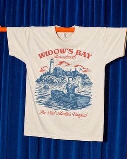 Widow's Bay Travel T-Shirt, Funny Retro TV Graphic Tee