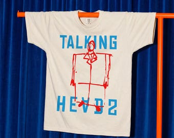 David Byrne Suit T-Shirt, Retro 80s Music Band Graphic Tee for Talking Heads