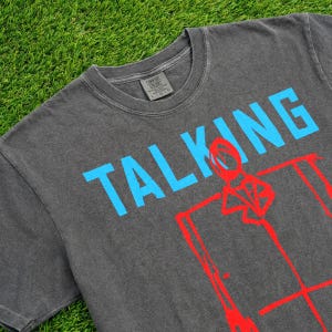 David Byrne Suit T-Shirt, Retro 80s Music Band Graphic Tee for Talking Heads image 4