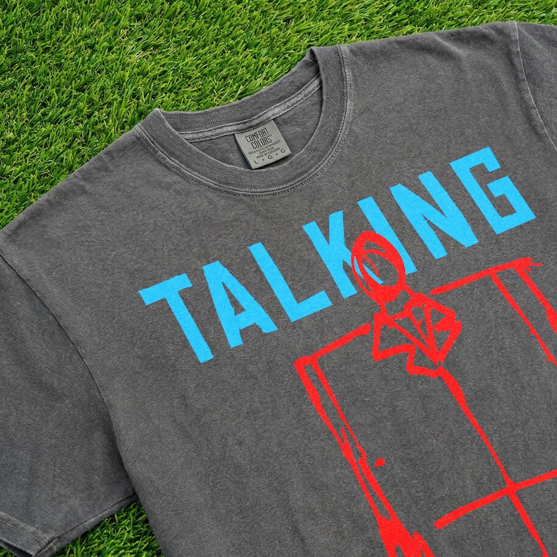 David Byrne Suit T-Shirt, Retro 80s Music Band Graphic Tee for Talking Heads image 4
