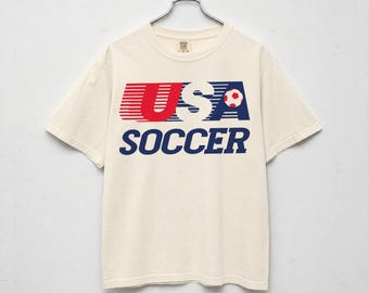 USA Soccer Team Graphic Tee, 80's United States Fan Apparel